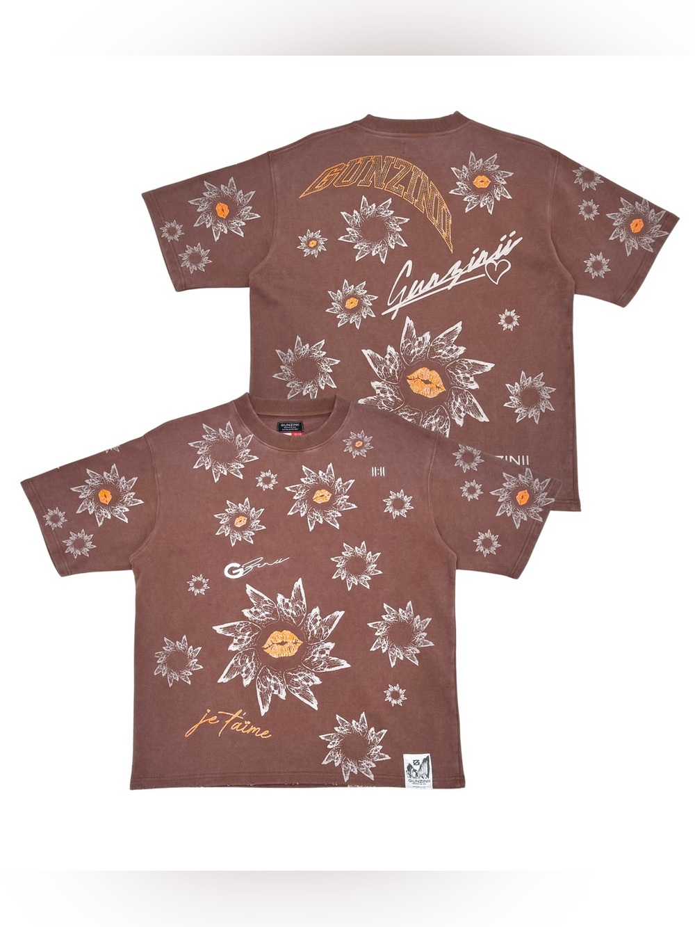 GUNZINII / BROWN LIPS TEE